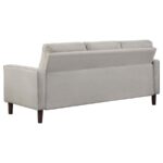 Bowen Upholstered Track Arm Tufted Sofa Beige By Coaster Furniture 14