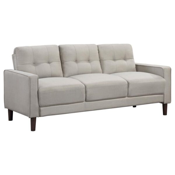 Bowen Upholstered Track Arm Tufted Sofa Beige By Coaster Furniture 12