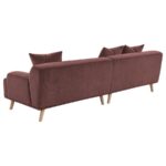 Elizabeth Wine Red Corduroy Sectional Sofa by Coaster Furniture Luxury Living Room Furniture Mobilia Cleopatra 16 Elizabeth Wine Red Corduroy Sectional Sofa by Coaster Furniture 16