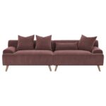 Elizabeth Wine Red Corduroy Sectional Sofa by Coaster Furniture Luxury Living Room Furniture Mobilia Cleopatra 18 Elizabeth Wine Red Corduroy Sectional Sofa by Coaster Furniture 18