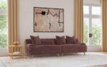 Elizabeth Wine Red Corduroy Sectional Sofa by Coaster Furniture Luxury Living Room Furniture Mobilia Cleopatra 15 Elizabeth Wine Red Corduroy Sectional Sofa by Coaster Furniture 15