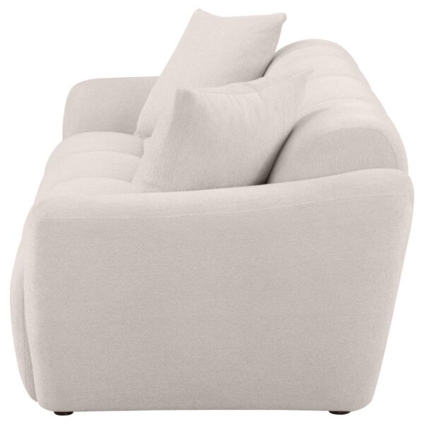 Destino Chenille Upholstered Splayed Arm Sofa Greige By Coaster Furniture 8