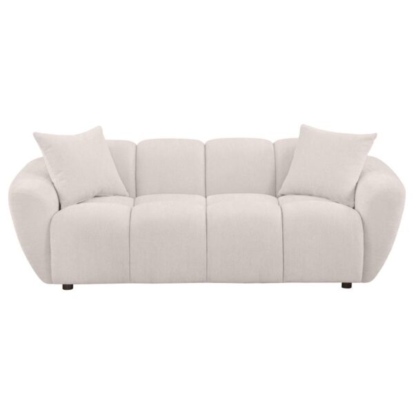 Destino Chenille Upholstered Splayed Arm Sofa Greige By Coaster Furniture 9