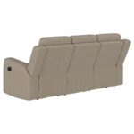 Brentwood Modern Reclining Sofa Taupe by Coaster Furniture 12