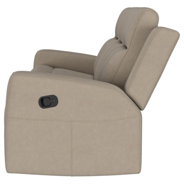 Brentwood Modern Reclining Sofa Taupe by Coaster Furniture 9