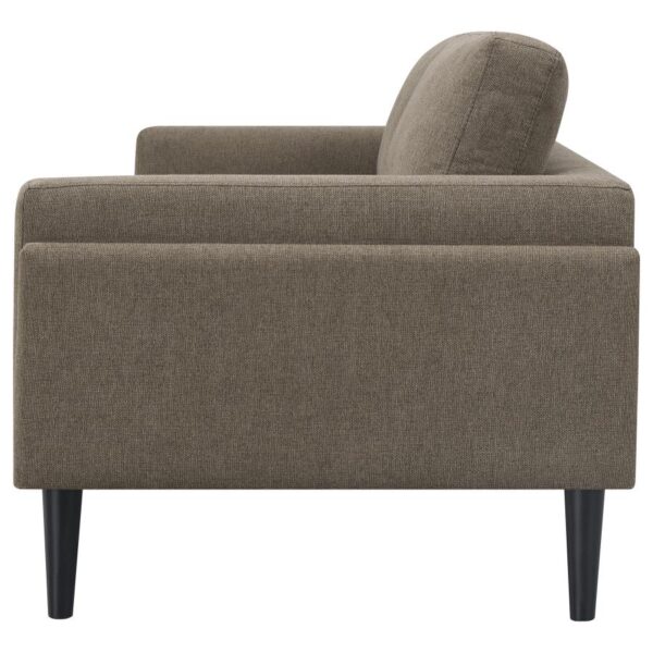 Rilynn Upholstered Track Arm Sofa Brown by Coaster Furniture 10