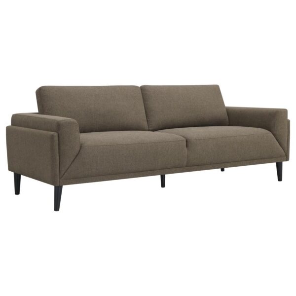 Rilynn Upholstered Track Arm Sofa Brown by Coaster Furniture 12