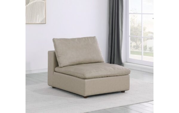 1100 Italian Leather Armless Chair By Gu Furniture 16