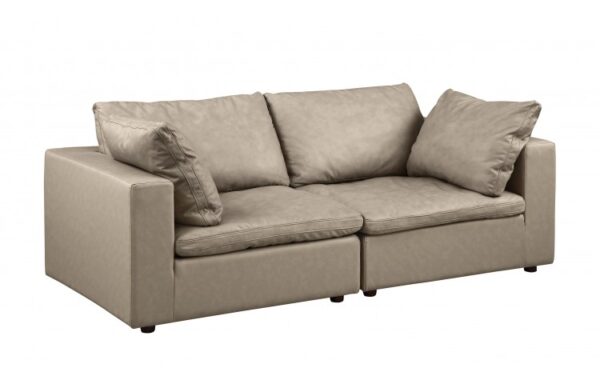 1100 DivanItalia Top Grain Italian Leather Loveseat By GU Furniture 23
