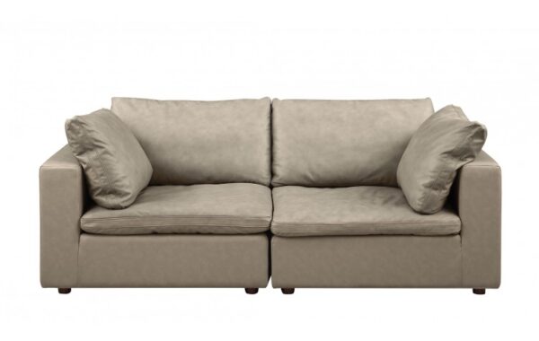 1100 DivanItalia Top Grain Italian Leather Loveseat By GU Furniture 24