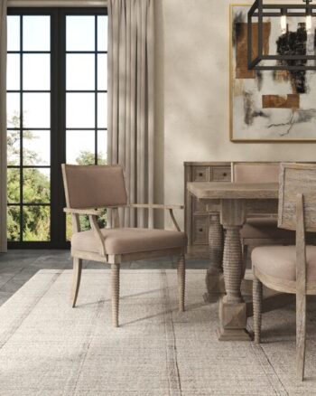 Reforma Upholstered Dining Arm Chair By Art Furniture
