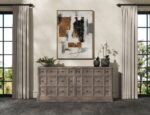 Reforma Rustic Sideboard with Apothecary Style Storage By Art Furniture 7
