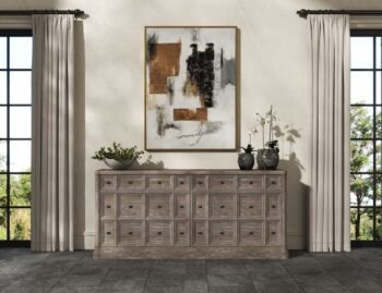 Reforma Rustic Sideboard with Apothecary Style Storage By Art Furniture
