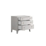 Mezzanine Dove Gray 3-Drawers Nightstand with USB Charging by Art Furniture Luxury Bedroom Nightstands Mobilia Cleopatra 10 Mezzanine Dove Gray 3-Drawers Nightstand with USB Charging by Art Furniture 10
