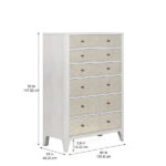 Mezzanine Dove Gray 6 Drawers Chest By Art Furniture Bedroom Chest of Drawers Mobilia Cleopatra 8 Mezzanine Dove Gray 6 Drawers Chest By Art Furniture 8