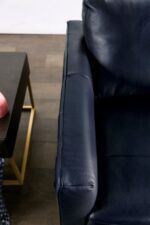 Mezzanotte Loveseat in Midnight Blue Italian Leather  FM90000-LV-PK by Furniture of America 17