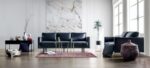 Mezzanotte Loveseat in Midnight Blue Italian Leather  FM90000-LV-PK by Furniture of America 14