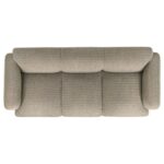 Dorset Sculptural Brown Three-Seat Sofa by Coaster Furniture 16