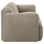 Dorset Sculptural Brown Three-Seat Sofa by Coaster Furniture 17