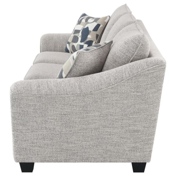 Tomkins Modern Gray Bouclé Sofa by Coaster Furniture 10