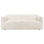 Dorset Fabric Upholstered Round Track Arm Sofa White Luxury Living Room Furniture Mobilia Cleopatra 16 Dorset Fabric Upholstered Round Track Arm Sofa White 16
