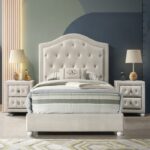 Reggie Nightstand in Beige Fabric Finish BD04503 By ACME 16