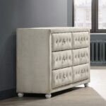 Reggie Dresser in Beige Fabric Finish BD04505 By ACME 11