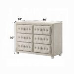 Reggie Dresser in Beige Fabric Finish BD04505 By ACME 12