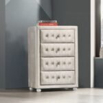 Reggie Chest in Beige Fabric Finish BD04506 By ACME 9