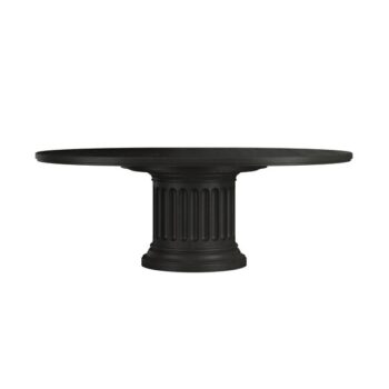 Atrium Black Round Dining Table By Art Furniture