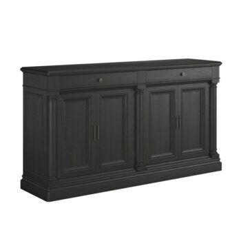 Atrium Black Buffet with Granite Top By Art Furniture