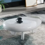 White High Gloss End Table