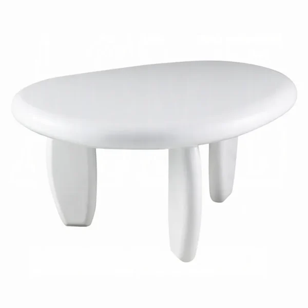 Wylie White High Gloss End Table By ACME - Image 2