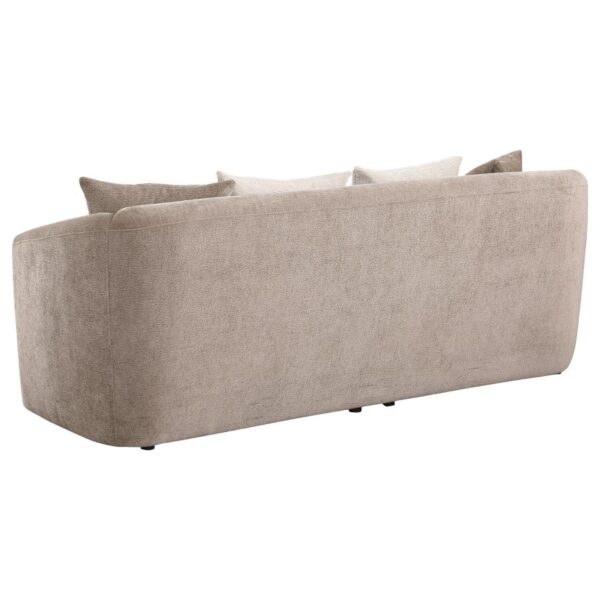 Townsend Chenille Upholstered Rolled Arm Sofa Latte by Coaster Furniture 10