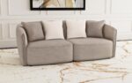Townsend Chenille Upholstered Rolled Arm Sofa Latte by Coaster Furniture 15