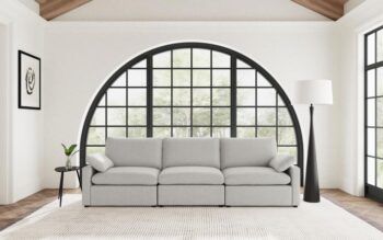 Collins Modular Power Reclining Sofa Grey by Coaster Furniture