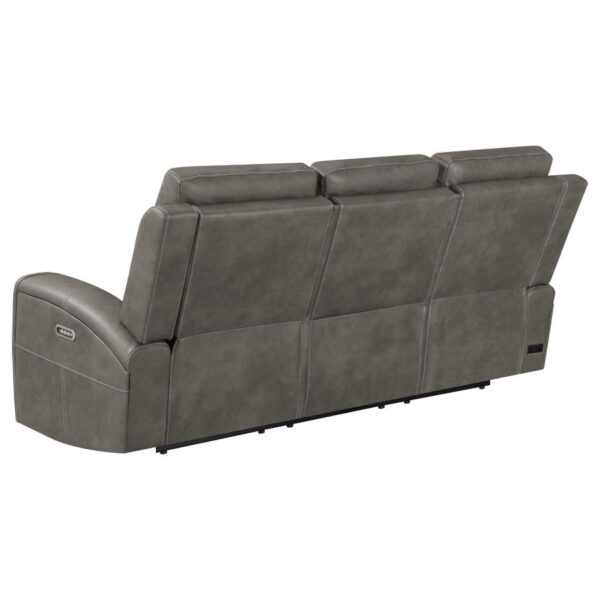 Brickston Triple Power Reclining Sofa Charcoal by Coaster Furniture 15