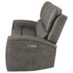 Brickston Triple Power Reclining Sofa Charcoal by Coaster Furniture Luxury Sofas Mobilia Cleopatra 24 Brickston Triple Power Reclining Sofa Charcoal by Coaster Furniture 24