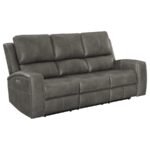 Brickston Triple Power Reclining Sofa Charcoal by Coaster Furniture Luxury Sofas Mobilia Cleopatra 19 Brickston Triple Power Reclining Sofa Charcoal by Coaster Furniture 19