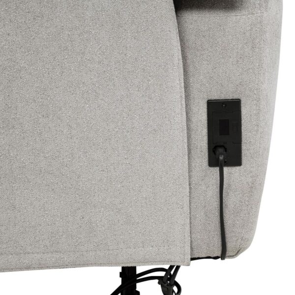Sylmar Dove Grey Power Reclining Sofa by Coaster Furniture 11