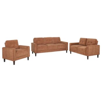 Bowen Modern Rust Fabric Sofa by Coaster Furniture