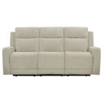 Kennett Chenille Upholstered Power Reclining Sofa Ivory by Coaster Furniture 11