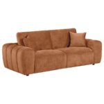 Burnett Chenille Upholstered Sofa Burnt Orange by Coaster Furniture 9