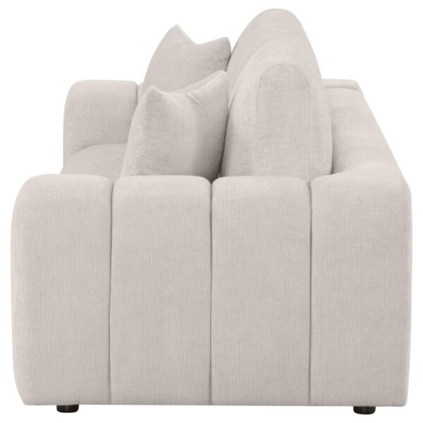Burnett Ivory Chenille Upholstered Sofa by Coaster Furniture 8