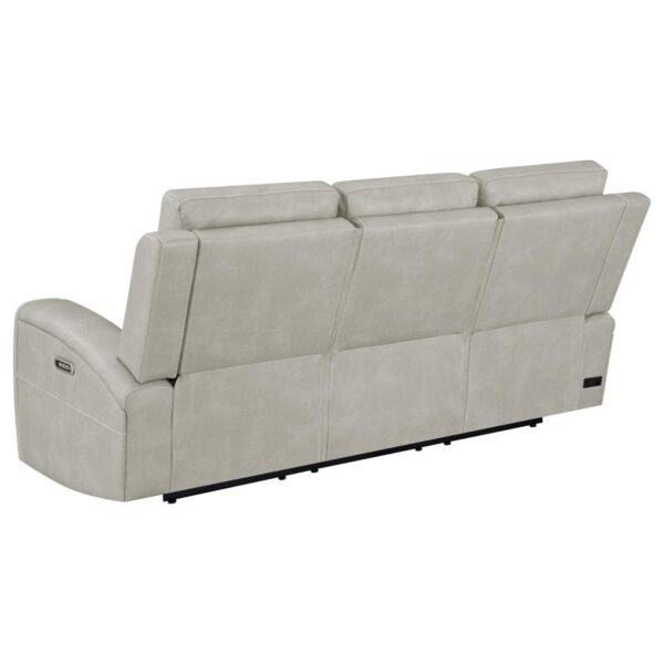 Brickston Triple Power Reclining Sofa Gray by Coaster Furniture 8