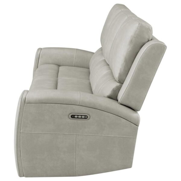 Brickston Triple Power Reclining Sofa Gray by Coaster Furniture 9