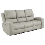 Brickston Triple Power Reclining Sofa Gray by Coaster Furniture Luxury Living Room Furniture Mobilia Cleopatra 11 Brickston Triple Power Reclining Sofa Gray by Coaster Furniture 11