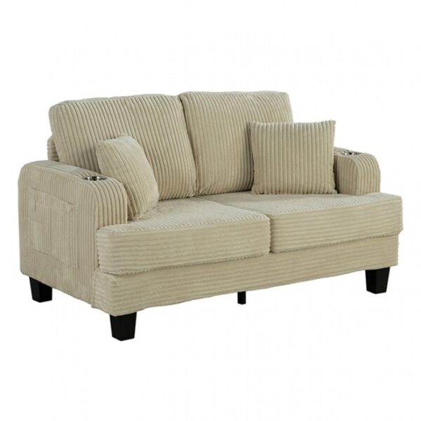 Moretaine Loveseat | SL6932BG-LV-PK by Furniture of America 7