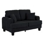 Moretaine Black Loveseat SL6932BK-LV-PK by Furniture of America 10