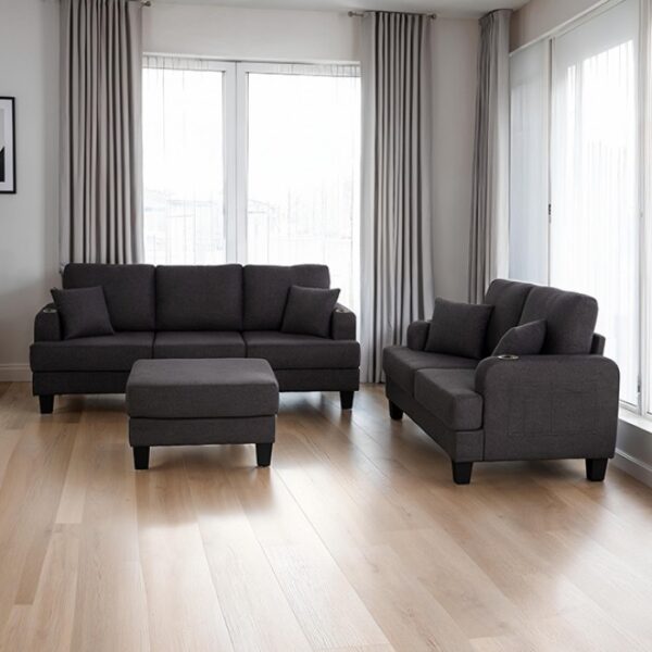 Cinderford Loveseat SL6936DG-LV-PK by Furniture of America 6